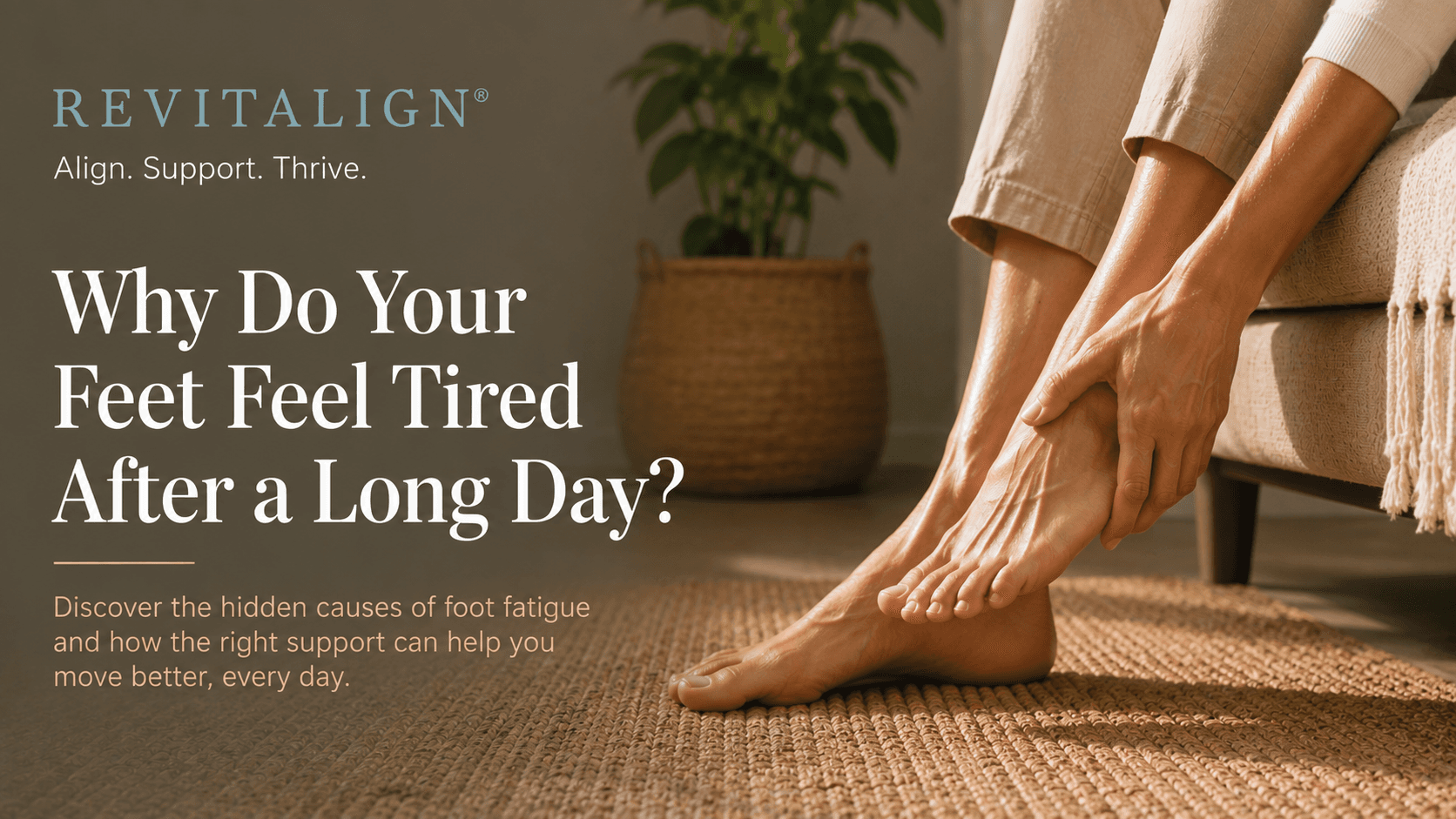 Why do your feet get tired after a day of standing?